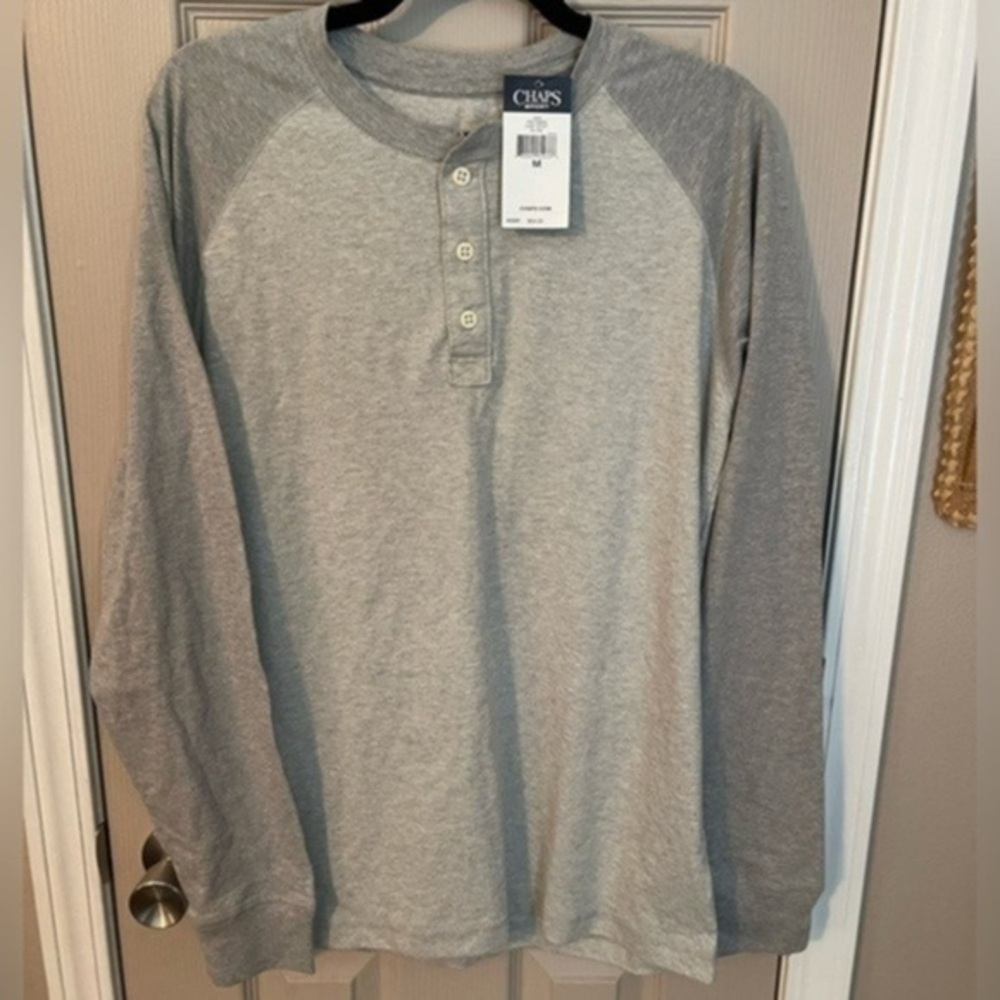 Chaps Nwt Gray Henley
